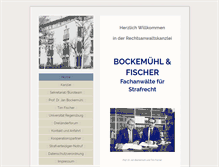 Tablet Screenshot of kanzlei-bockemuehl.de